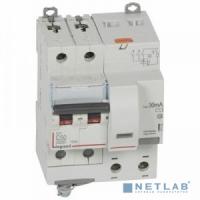 [Дифавтоматы] Legrand 411163 Автоматический выключатель дифференциального тока DX? 6000 - 10 кА - тип характеристики С - 2П - 230 В~ - 50 А - тип  A С  - 30 мА - 4 модуля