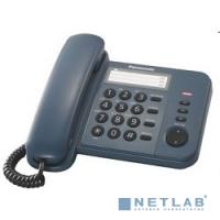 [Телефон] Panasonic KX-TS2352RUC (синий) {индикатор вызова,порт для доп. телеф. оборуд.,4 уровня громкости звонка}