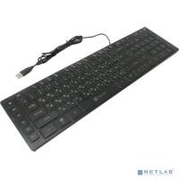 [Клавиатура] Oklick 560ML черный USB slim Multimedia LED [476391]