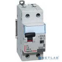 [Дифавтоматы] Legrand 410999 Автоматический выключатель дифференциального тока DX? 6000 - 10 кА - тип характеристики С - 1П+Н - 230 В~ - 6 А - тип  A С  - 30 мА - 2 модуля