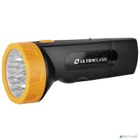 [Ultraflash Фонари] Ultraflash LED3829   (фонарь аккум 220В, черн /желт, 9 LED, SLA, пластик, коробка)