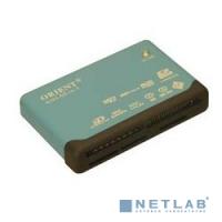 [Устройство считывания] USB 2.0 Card Reader Mini ORIENT All in 1 Black [CR-02BR]