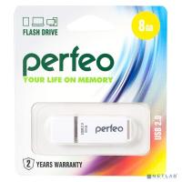 [Носитель информации] Perfeo USB Drive 8GB C01 White PF-C01W008