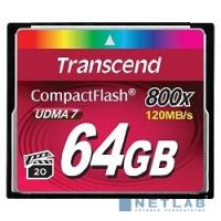 [Карта памяти ] Compact Flash 64Gb Transcend, High Speed (TS64GCF800) 800-x