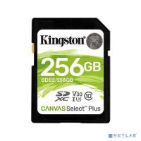 [Карта памяти ] SecureDigital 256Gb Kingston SDS2/256GB {SDXC Class 10 UHS-I U3 Canvas Select Plus}