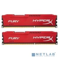 [Модуль памяти] Kingston DDR3 DIMM 16GB (PC3-12800) 1600MHz Kit (2 x 8GB)  HX316C10FRK2/16 HyperX Fury Red Series CL10