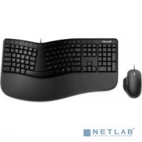 [Клавиатура] Клавиатура + мышь Microsoft Ergonomic Keyboard Kili & Mouse LionRock клав:черный мышь:черный USB беспроводная
