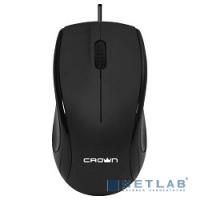[Мышь] CROWN CMM - 31 Black USB [CM000001475] {Мышь проводная, 3 кнопки; 1000DPI; Длина провода: 1.3м; USB; Soft-touch пластик ,Plug & Play}