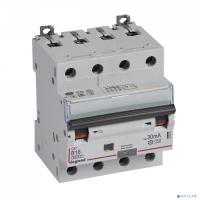 [Дифавтоматы] Legrand 411224 Автоматический выключатель дифференциального тока DX? 6000 - 10 кА - тип характеристики B - 4П - 400 В~ - 16 А - тип A - 30 мА - 4 модуля