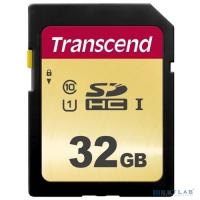 [Карта памяти ] SecureDigital 32Gb Transcend TS32GSDC500S {SDHC Class 10, UHS-I U1, MLC}