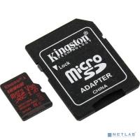 [Карта памяти ] Micro SecureDigital 128Gb Kingston SDCR/128GB {MicroSDXC Class 10 UHS-I V30 A1, Canvas React, SD adapter}