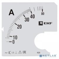 [EKF Приборы измерительные] EKF s-a961-40 Шкала сменная для A961 40/5А-1,5 EKF PROxima
