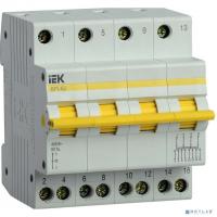 [дополнительные модульные устройства] Iek MPR10-4-040 Выключатель-разъединитель трехпозиционный ВРТ-63 4P 40А