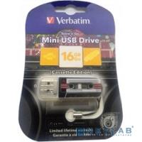 [носитель информации] Verbatim USB Drive 16Gb Mini Cassette Edition Black 49397 {USB2.0}
