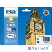 [Расходные материалы] EPSON C13T70344010 Картридж для Epson WorkForce Pro WP4015DN/4025DW/4095DN/4515DN/4525DNF/4535DWF/4595DNF, жёлтый  (0.8 K)