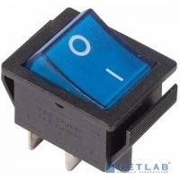 [Rexant Кнопки, тумблеры, клавишные выключатели] Rexant 36-2331 Выключатель клавишный 250V 16А (4с) ON-OFF синий  с подсветкой