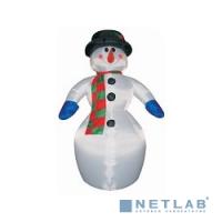 [Новогодние светоукрашения (крупное)] NEON-NIGHT (511-152) 3D фигура надувная "Снеговик" {размер 6 м, компрессор 160 Вт с адаптером 12В, IP 44  (ISN050600) }