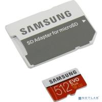 [Карта памяти ] Флеш карта microSDXC 512Gb Class10 Samsung MB-MC512HA/RU EVO PLUS + adapter