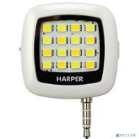 [Держатель для мобильного устройства] HARPER LED фонарь сэлфи для смартфонов из 16 светодиодов SFL-001 white (200mAh, Поддержка режима вспышки:  передняя /задняя камеры,  отсутствие  красных глаз.)