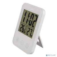 [Колонки] Perfeo Часы-метеостанция "Touch", белый, (PF-S681) время, температура, влажность