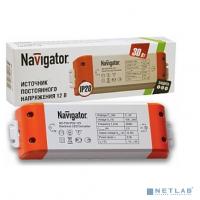 [Navigator Трансформаторы, Блоки питания] Navigator 71461 Драйвер светодиодной ленты 12В IP20 ND-P30-IP20-12V