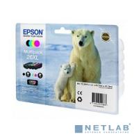 [Расходные материалы] EPSON C13T26364010 Картридж 26XL для Epson Expression Premium XP-600/605/700, 4 цвета, 4clr Pig BK, CY, MA, YE (cons ink)