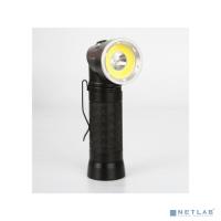 [Camelion Фонари] Camelion LED51519  (фонарь, черный, LED 3W+3W COB+red , 4 реж. 3XLR03 в компл., алюм.,откр. блистер)