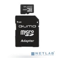 [Карта памяти ] Micro SecureDigital 16Gb QUMO QM16(G)MICSDHC10 {MicroSDHC Class 10, SD adapter}