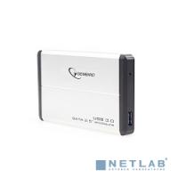 [Контейнер для HDD] Gembird EE2-U3S-2-S Внешний корпус 2.5" Gembird EE2-U3S-2-S, серебро, USB 3.0, SATA, металл