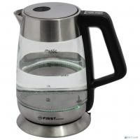 [Чайник] FIRST FA-5406-7 Black Чайник, стеклянный Емкость: 1.7 л. Мощность: 2200 Вт Black