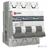 [EKF Автоматы и дополнительные устройства на DIN-ре] EKF mcb4763-6-3-32B-pro Автоматический выключатель 3P 32А (B) 6кА ВА 47-63 EKF PROxima