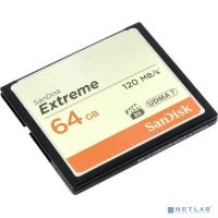 [Карта памяти ] Флеш-накопитель Sandisk Карта памяти SanDisk Extreme CF 120MB/s, 85MB/s write, UDMA7, 64GB
