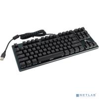 [Клавиатура] Клавиатура механ Gembird KB-G540L {USB, черн, переключатели Outemu Blue, 87 клавиши, подсветка Rainbow 9 режимов, FN, кабель тканевый 1.8м}