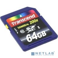 [Карта памяти ] Micro SecureDigital 64Gb Transcend Class 10 TS64GUSDXC10 {MicroSDXC Class 10 UHS-I, SD adapter}