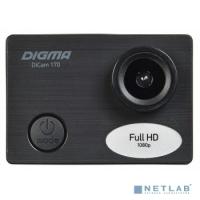 [Цифровые камеры Digma] Экшн-камера Digma DiCam 170 черный (возможность работы в режиме Web камеры)