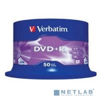 [Диск] Verbatim  Диски DVD+R  4.7Gb 16-х , 50 шт, Cake Box (43550)