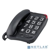 [Телефон] TEXET TX-201 черный [Повт. наб., регул. уровня гром., свет. инд. выз., отключение микроф.черный]