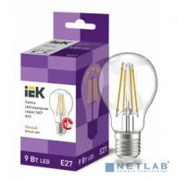 [светодиодные лампы ] Iek LLF-A60-9-230-30-E27-CL Лампа LED A60 шар прозр. 9Вт 230В 3000К E27 серия 360°