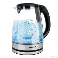 [Чайник] MAXWELL (MW-1088(TR)) Чайник  Мощность 1850 Вт.1,8 л.Термостойкое стекло.