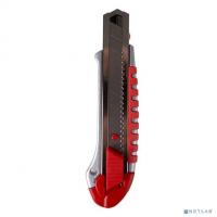 [Ножовки] REXANT (12-4918) Нож с сегментированным лезвием 25 мм, металлический обрезиненный корпус, с дополнительным замком на лезвии