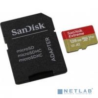 [Карта памяти ] SanDisk Extreme microSDXC 128GB for Action Cams and Drones + SD Adapter 160MB/s A2 C10 V30 UHS-I U3
