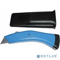 [Штукатурно -малярный инструмент] FIT IT Нож для напольных покрытий усиленный "Дельфин" Профи, серый (в чехле) [10360]