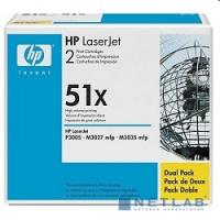 [Расходные материалы] HP Q7551XD Картридж ,Black{LaserJet P3005/M3027mfp/M3035mfp, Black, 2-pack, (2 x 13000стр.)}