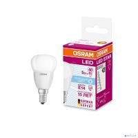 [Светодиодные лампы] Osram Лампа светодиодная LED 5Вт Е14 CLP40 FR белый, матовая шар OSRAM