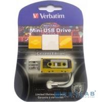 [носитель информации] Verbatim USB Drive 32Gb Mini Cassette Edition Yellow 49393 {USB2.0}
