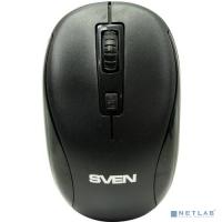 [Мышь] SVEN RX-255W чёрная {Беспроводная мышь, 2,4 GHz, 3+1кл. 800-1600DPI, цвет. картон}