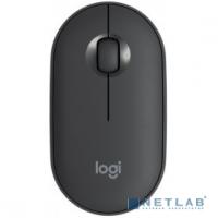 [Мышь] Мышь Logitech Pebble M350 графитовый оптическая (1000dpi) silent беспроводная BT USB для ноутбука (3but)