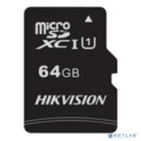 [Карта памяти ] Micro SecureDigital 64Gb Hikvision HS-TF-C1/64G {MicroSDHC Class 10 UHS-I}