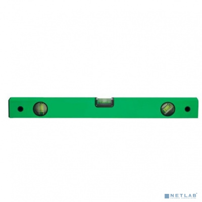 [Уровни] FIT IT Уровень "Техно", 3 глазка, зеленый корпус, фрезерованная рабочая грань, шкала  800 мм [18118]