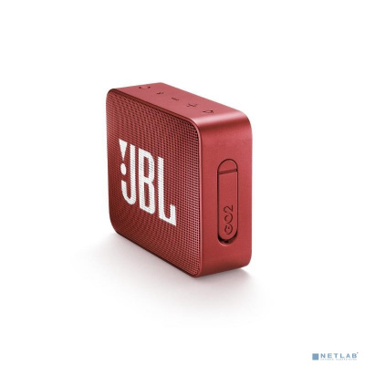 [Колонки JBL ] JBL GO 2 красный 3W 1.0 BT/3.5Jack 730mAh (JBLGO2RED)